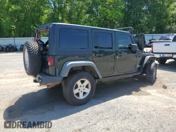 2011 Jeep Wrangler Unlimited Rubicon with VIN 1J4BA6H17BL571194, listed as a Copart auction lot 55430315 with Not provided miles and Salvage title. Bid and sale history available at DreamBid. Image 3.