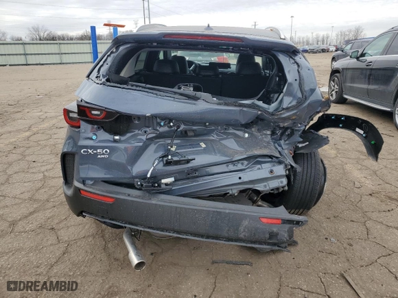 2025 Mazda CX-50 2.5 S Premium Package with VIN 7MMVABDM9SN322170, listed as a Copart auction lot 85856354 with 1,774 mi miles and Clean Title. Bid and sale history available at carsss.com. Image 6.
