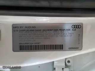 2016 Audi A3 e-tron Premium with VIN WAUUPBFF2GA100087, listed as a Copart auction lot 43477445 with 95,019 mi miles and Clean Title. Bid and sale history available at carsss.com. Image 12.