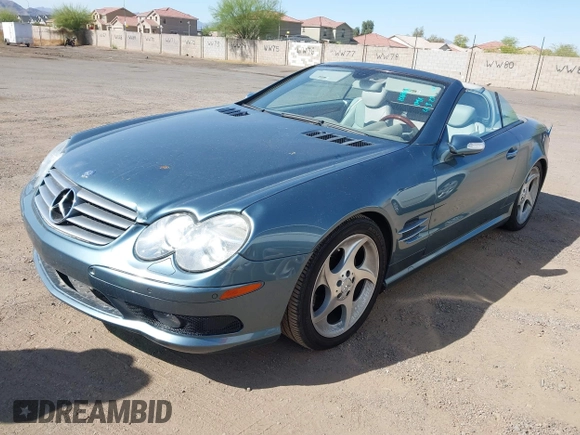 2005 Mercedes-Benz SL 500 with VIN WDBSK75F95F106944, listed as a IAAI auction lot 41970698 with 123,881 mi miles and . Bid and sale history available at DreamBid. Image 16.