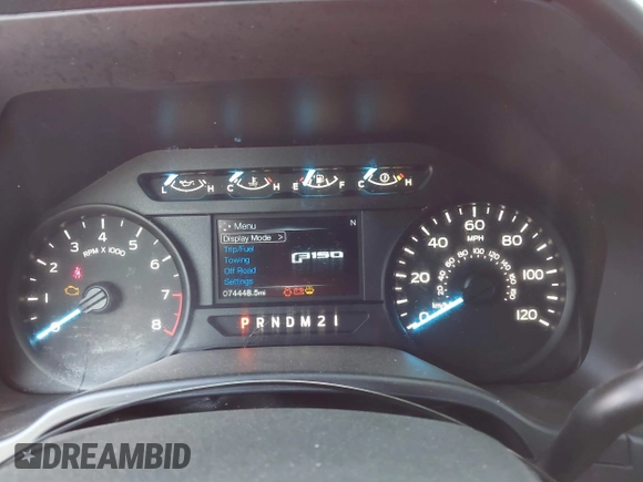 2019 Ford F-150 XL with VIN 1FTEX1CB8KKC24743, listed as a IAAI auction lot 42505792 with 74,448 mi miles and . Bid and sale history available at DreamBid. Image 7.