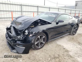2023 Ford Mustang GT with VIN 1FA6P8CFXP5306002, listed as a Copart auction lot 42089635 with 9,318 mi miles and Salvage Title. Bid and sale history available at carsss.com. Image 1.