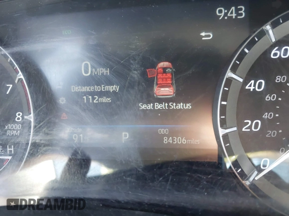 2021 Toyota Highlander XLE with VIN 5TDHZRBH2MS124631, listed as a IAAI auction lot 42660410 with 84,306 mi miles and . Bid and sale history available at DreamBid. Image 7.