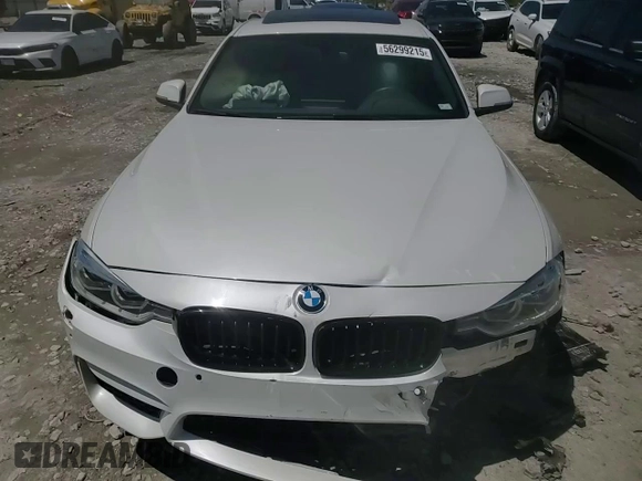 2017 BMW 3 Series 330i xDrive with VIN WBA8D9C35HA005814, listed as a Copart auction lot 56299215 with 100,855 mi miles and Salvage title. Bid and sale history available at DreamBid. Image 13.