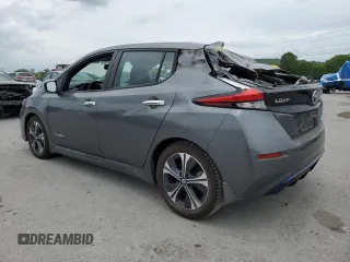 2018 Nissan LEAF SV with VIN 1N4AZ1CP9JC308525, listed as a Copart auction lot 54156725 with 4,596 mi miles and Salvage title. Bid and sale history available at DreamBid. Image 2.