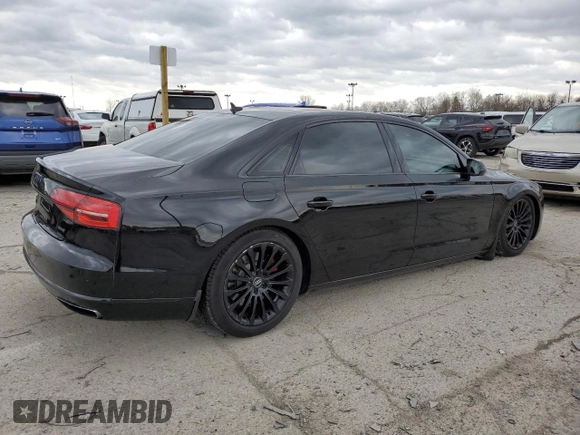 2015 Audi A8 L 3.0T with VIN WAU3GAFD6FN035532, listed as a Copart auction lot 51659145 with 120,516 mi miles and Clean Title. Bid and sale history available at carsss.com. Image 3.