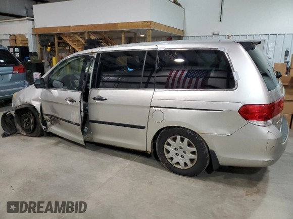 2008 Honda Odyssey LX with VIN 5FNRL38238B082891, listed as a Copart auction lot 51095415 with 155,390 mi miles and Clean Title. Bid and sale history available at carsss.com. Image 2.