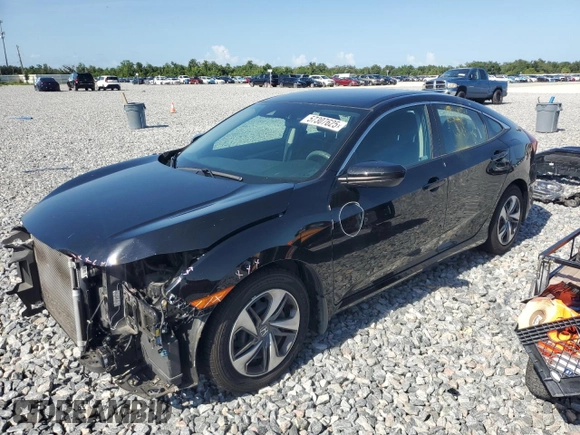 2020 Honda Civic LX z VIN 2HGFC2F65LH551146, wystawiony jako Copart lot #57307625 z przebiegiem 50 725 mil mil oraz Szkoda całkowita • Salvage title. Historia ofert i sprzedaży dostępna na DreamBid. Obrazek 1.
