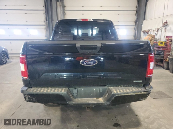 2018 Ford F-150 XL with VIN 1FTEW1EP1JFC00903, listed as a Copart auction lot 52090235 with 83,644 mi miles and Salvage Title. Bid and sale history available at carsss.com. Image 6.