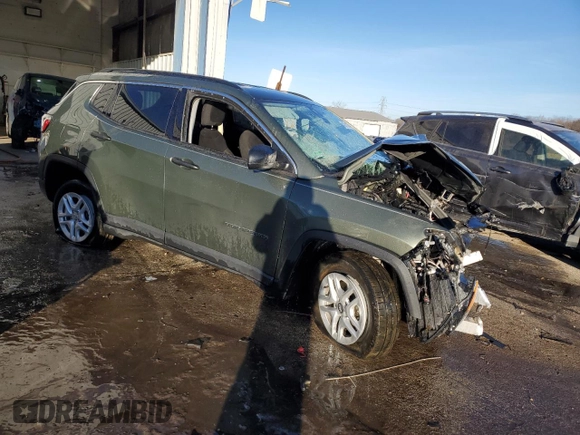 2021 Jeep Compass Sport with VIN 3C4NJDAB2MT517030, listed as a Copart auction lot 42511855 with Not provided miles and Non repairable. Bid and sale history available at DreamBid. Image 4.