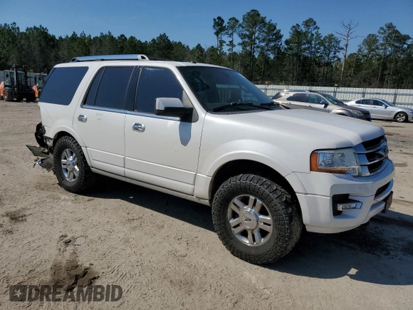 2015 Ford Expedition Limited with VIN 1FMJU2AT9FEF03109, listed as a Copart auction lot 46498415 with 107,092 mi miles and Salvage title. Bid and sale history available at DreamBid. Image 4.