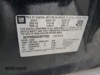 2014 Cadillac SRX Premium Collection z VIN 3GYFNGE3XES577569, wystawiony jako Copart lot #48399735 z przebiegiem Nie podano mil oraz Szkoda całkowita • Salvage title. Historia ofert i sprzedaży dostępna na DreamBid. Obrazek 14.