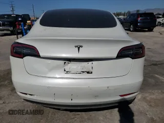 2021 Tesla Model 3 Standard Range Plus with VIN 5YJ3E1EA8MF874156, listed as a Copart auction lot 46323505 with Not Provided miles and Salvage Title. Bid and sale history available at DreamBid. Image 6.