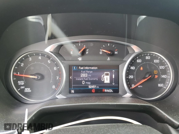 2020 Chevrolet Blazer LT with VIN 3GNKBCR46LS690805, listed as a Copart auction lot 56570235 with 52,451 mi miles and Salvage title. Bid and sale history available at DreamBid. Image 9.