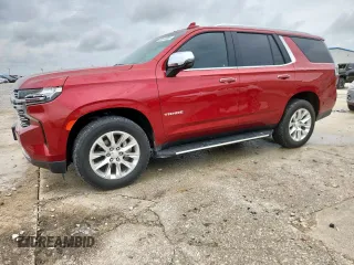 2021 Chevrolet Tahoe Premier with VIN 1GNSKSKD7MR131224, listed as a Copart auction lot 60678085 with 22,900 mi miles and Clean title. Bid and sale history available at DreamBid. Image 1.