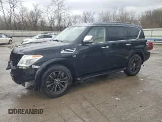 2020 Nissan Armada SL with VIN JN8AY2NC6L9617290, listed as a Copart auction lot 49095875 with 75,322 mi miles and Salvage Title. Bid and sale history available at carsss.com. Image 1.