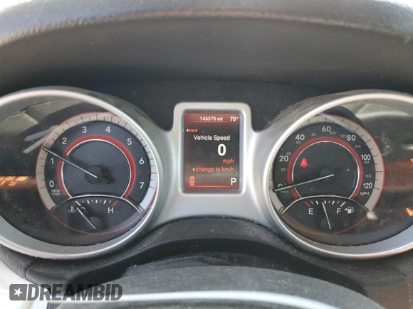 2015 Dodge Journey SE z VIN 3C4PDCAB8FT553477, wystawiony jako Copart lot #58097985 z przebiegiem 145 570 mil mil oraz Szkoda całkowita • Salvage title. Historia ofert i sprzedaży dostępna na DreamBid. Obrazek 9.