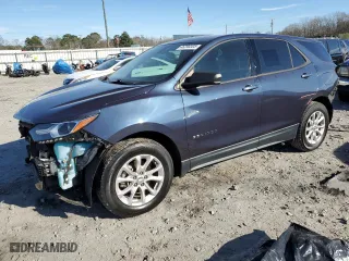 2019 Chevrolet Equinox LS with VIN 3GNAXHEV0KS523668, listed as a Copart auction lot 46290305 with 109,341 mi miles and Salvage Title. Bid and sale history available at carsss.com. Image 1.