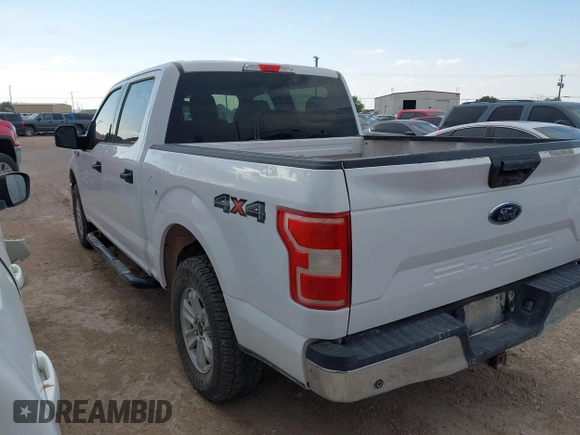 2018 Ford F-150 XL with VIN 1FTEW1E54JKE95095, listed as a IAAI auction lot 42084523 with 168,238 mi miles. Bid and sale history available at carsss.com. Image 3.
