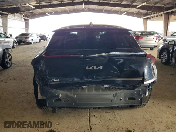 2022 Kia EV6 Wind with VIN KNDC3DLC7N5087617, listed as a Copart auction lot 50737245 with 31,620 mi miles and Salvage Title. Bid and sale history available at carsss.com. Image 6.