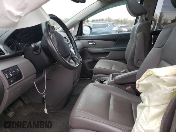 2017 Honda Odyssey EX-L with VIN 5FNRL5H68HB023916, listed as a Copart auction lot 48924965 with 121,603 mi miles and Salvage Title. Bid and sale history available at DreamBid. Image 7.