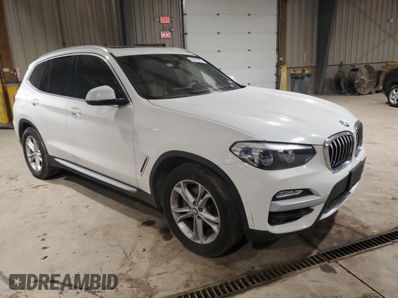 2019 BMW X3 sDrive30i with VIN 5UXTR7C56KLF24971, listed as a Copart auction lot 43018555 with 101,039 mi miles and Salvage Title. Bid and sale history available at carsss.com. Image 4.