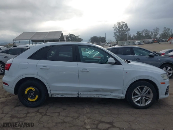 2018 Audi Q3 Premium with VIN WA1BCCFSXJR028356, listed as a IAAI auction lot 41761544 with 82,877 mi miles. Bid and sale history available at carsss.com. Image 14.
