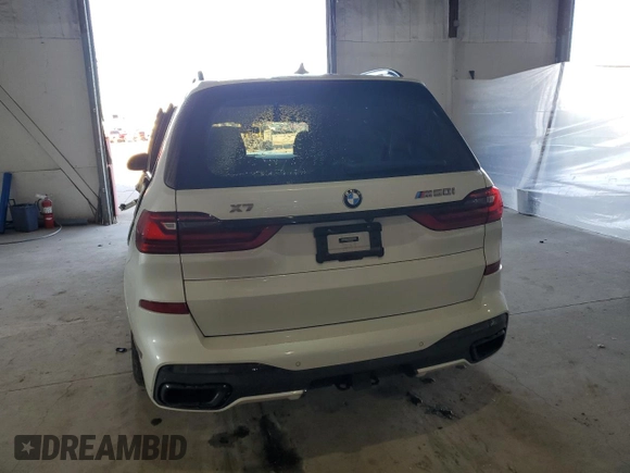 2021 BMW X7 M50i with VIN 5UXCX6C03M9F03953, listed as a Copart auction lot 49971585 with 0 mi miles and Non Repairable. Bid and sale history available at carsss.com. Image 6.