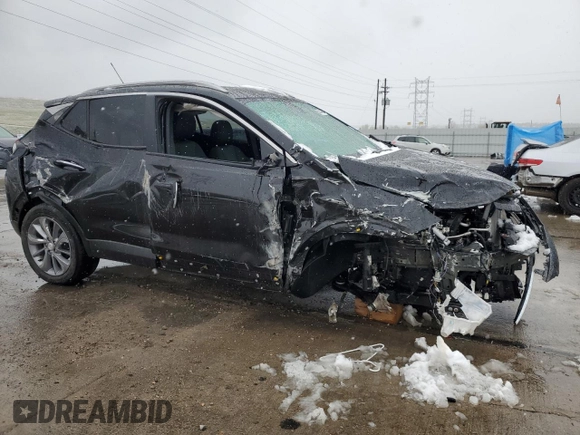 2023 Buick Encore GX Select with VIN KL4MMESL3PB076931, listed as a Copart auction lot 53656105 with 9,700 mi miles and Salvage title. Bid and sale history available at DreamBid. Image 4.