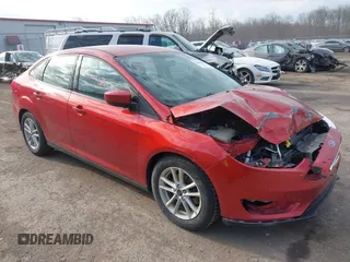 2018 Ford Focus SE with VIN 1FADP3FE6JL318552, listed as a IAAI auction lot 42090857 with 81,624 mi miles. Bid and sale history available at carsss.com. Image 1.