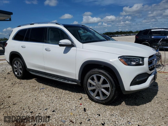 2020 Mercedes-Benz GLS 450 with VIN 4JGFF5KE3LA212870, listed as a Copart auction lot 60839094 with 27,549 mi miles and Salvage Title. Bid and sale history available at DreamBid. Image 4.