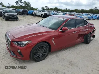 2019 Genesis G70 Advanced z VIN KMTG64LA4KU015493, wystawiony jako Copart lot #55464615 z przebiegiem 34 967 mil mil oraz Nie do naprawy • Non repairable. Historia ofert i sprzedaży dostępna na DreamBid. Obrazek 1.