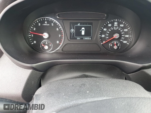 2016 Kia Sorento LX with VIN 5XYPGDA57GG001257, listed as a Copart auction lot 50191105 with 116,632 mi miles and Salvage Title. Bid and sale history available at DreamBid. Image 9.
