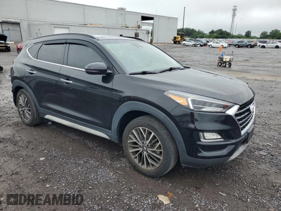 2019 Hyundai Tucson Limited with VIN KM8J3CAL2KU855344, listed as a Copart auction lot 61031495 with 45,622 mi miles and Salvage title. Bid and sale history available at DreamBid. Image 4.