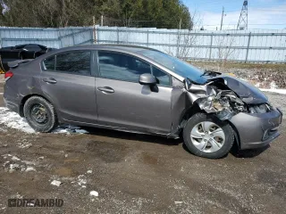 2013 Honda Civic Sdn LX with VIN 2HGFB2F40DH008726, listed as a Copart auction lot 52205165 with 310,718 mi miles and Salvage Title. Bid and sale history available at carsss.com. Image 4.