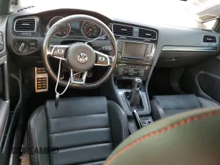 2017 Volkswagen Golf GTI Autobahn with VIN 3VW547AU6HM004872, listed as a Copart auction lot 73892074 with 0 mi miles and Salvage Title. Bid and sale history available at carsss.com. Image 8.