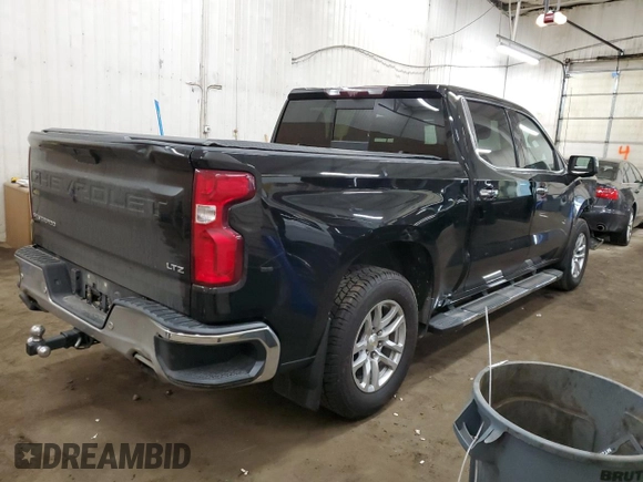 2021 Chevrolet Silverado 1500 LTZ with VIN 1GCUYGEDXMZ138578, listed as a Copart auction lot 88175175 with 134,055 mi miles and Salvage Title. Bid and sale history available at DreamBid. Image 3.