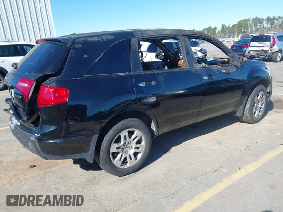 2007 Acura MDX Tech Pkg with VIN 2HNYD28337H540461, listed as a IAAI auction lot 41621729 with 1 mi miles. Bid and sale history available at carsss.com. Image 4.