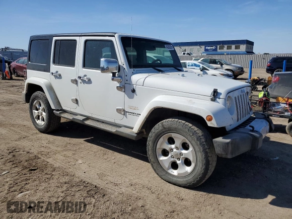 2014 Jeep Wrangler Unlimited Sahara with VIN 1C4BJWEG5EL111115, listed as a Copart auction lot 48385295 with 140,652 mi miles and Salvage Title. Bid and sale history available at carsss.com. Image 4.