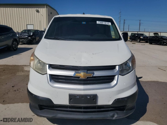 2016 Chevrolet City Express Cargo Van LT with VIN 3N63M0ZN3GK692142, listed as a Copart auction lot 73001814 with 0 mi miles and Clean Title. Bid and sale history available at carsss.com. Image 5.