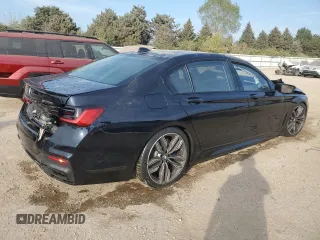 2020 BMW 7 Series with VIN WBA7U6C05LBM63050, listed as a Copart auction lot 71823944 with Not provided miles and Salvage title. Bid and sale history available at DreamBid. Image 3.