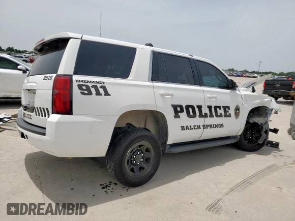 2020 Chevrolet Tahoe Commercial with VIN 1GNLCDEC0LR115610, listed as a Copart auction lot 56468665 with Not provided miles and Salvage title. Bid and sale history available at DreamBid. Image 3.