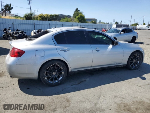 2008 Infiniti G35 Journey with VIN JNKBV61E08M218577, listed as a Copart auction lot 62776125 with 246,590 mi miles and Salvage title. Bid and sale history available at DreamBid. Image 3.