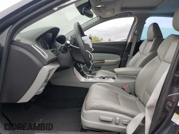2015 Acura TLX Advance with VIN 19UUB2F79FA010350, listed as a Copart auction lot 52215895 with 82,414 mi miles and Salvage title. Bid and sale history available at DreamBid. Image 7.