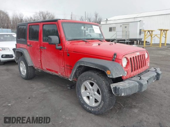 2018 Jeep Wrangler JK Unlimited Sport with VIN 1C4BJWDG0JL807344, listed as a IAAI auction lot 41440494 with 46,300 mi miles. Bid and sale history available at carsss.com. Image 1.