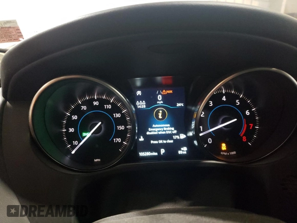 2019 Jaguar F-Pace 25t с VIN SADCS2FX9KA602971, выставлен на аукционе Copart как лот 59346405 с пробегом 105 280 миль миль и Списание • Salvage title. История ставок и продаж доступна на DreamBid. Изображение 9.