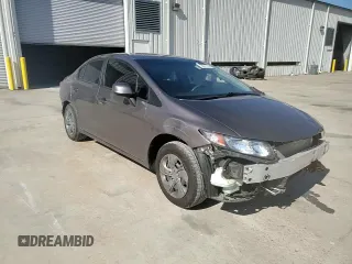 2013 Honda Civic LX with VIN 2HGFB2F58DH533641, listed as a Copart auction lot 58331725 with 79,830 mi miles and Salvage title. Bid and sale history available at DreamBid. Image 13.