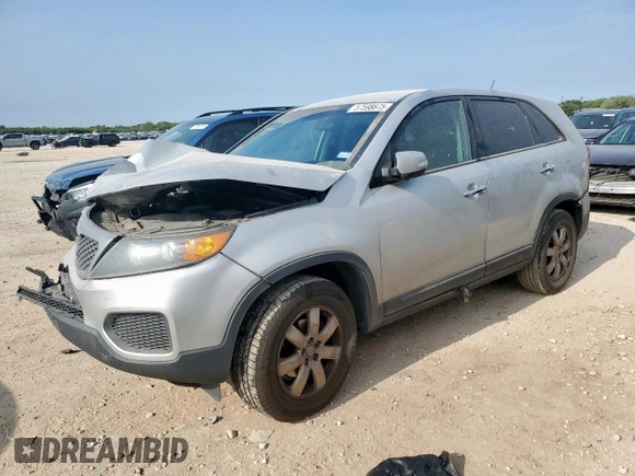 2013 Kia Sorento LX with VIN 5XYKT3A12DG370116, listed as a Copart auction lot 57598675 with 203,902 mi miles and Salvage title. Bid and sale history available at DreamBid. Image 1.
