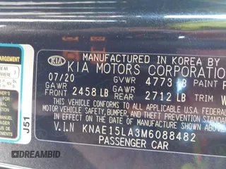 2021 Kia Stinger GT-Line with VIN KNAE15LA3M6088482, listed as a IAAI auction lot 41591887 with 64,381 mi miles and . Bid and sale history available at DreamBid. Image 9.