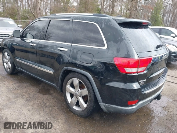 2013 Jeep Grand Cherokee Overland with VIN 1C4RJFCG8DC614542, listed as a IAAI auction lot 41733846 with 44,131 mi miles. Bid and sale history available at carsss.com. Image 3.